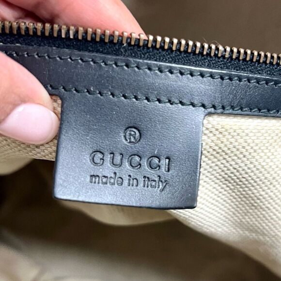 Gucci GG Supreme Canvas Studded Patti Tote with Leather Trim - Picture 12 of 16